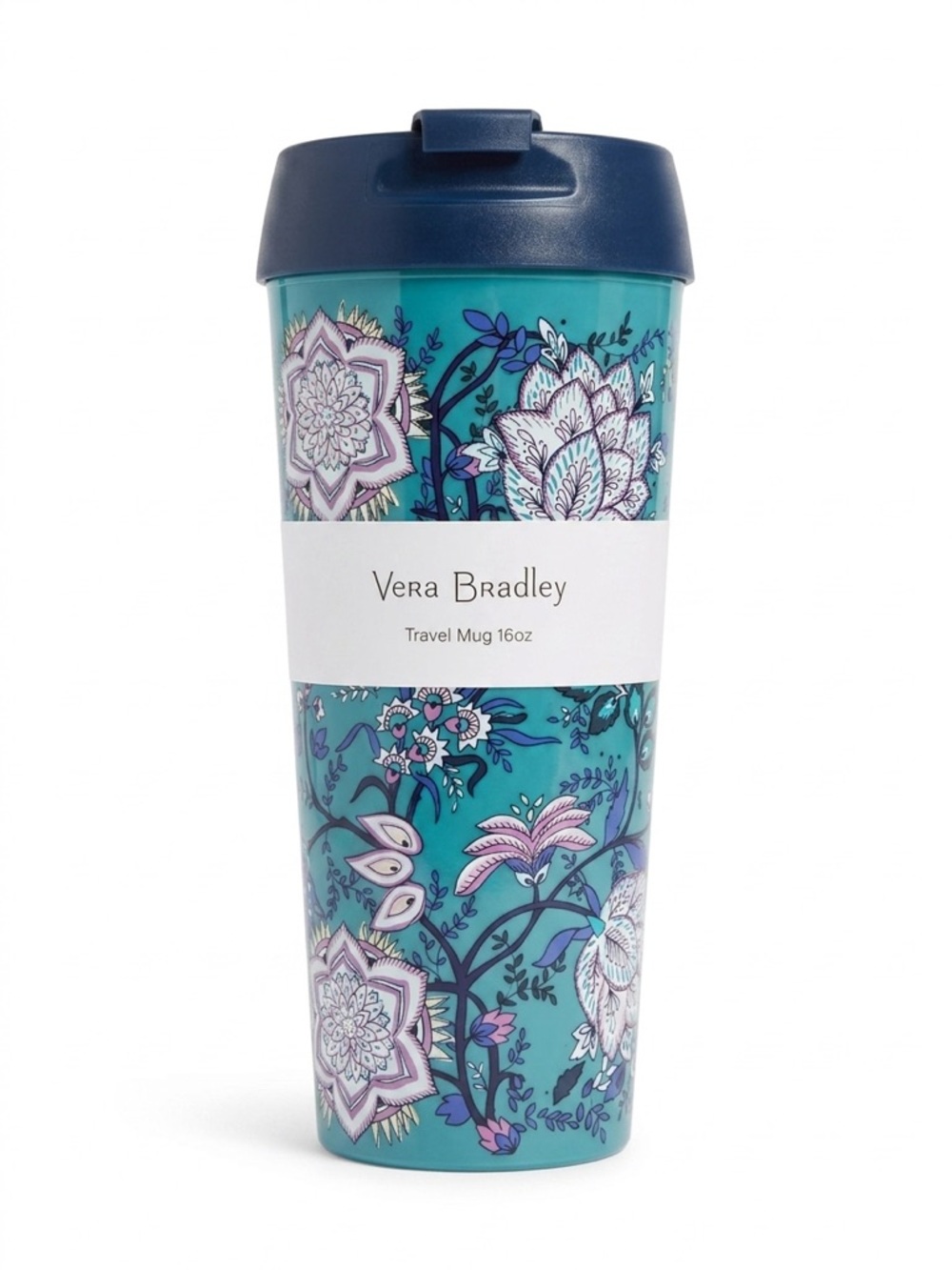 Vera Bradley 16 oz Travel Mug Peacock Garden